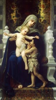 威廉 阿道夫 佈格羅 聖母、嬰兒耶穌和施洗者聖約翰